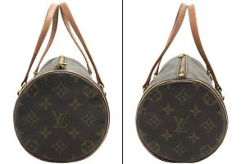 Louis Vuitton Handbag Brown Papillon Monogram Round Canvas